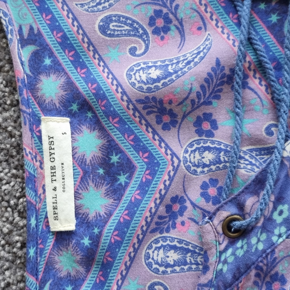 Spell & the gypsy purple and pink luna and floral blouse - Picture 4 of 10